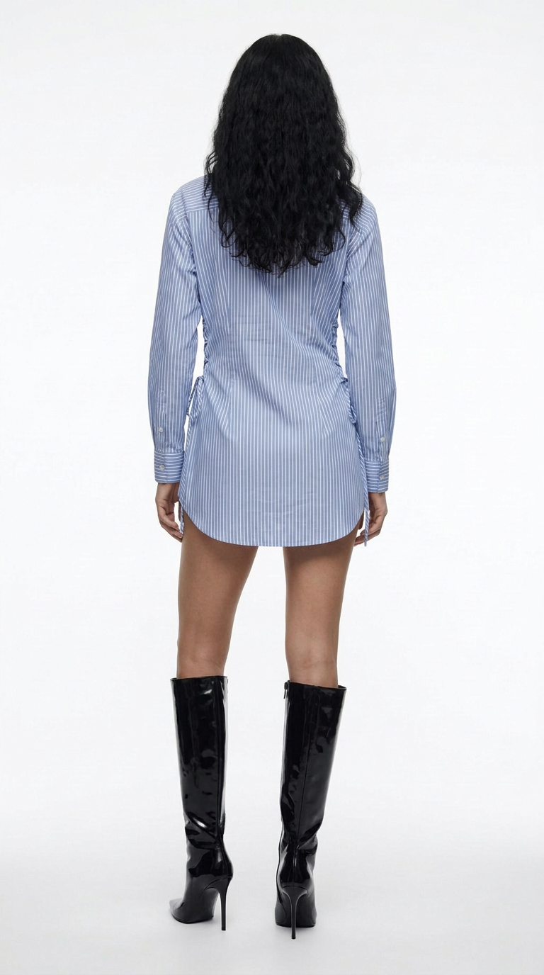 Side-Tie Shirt Dress