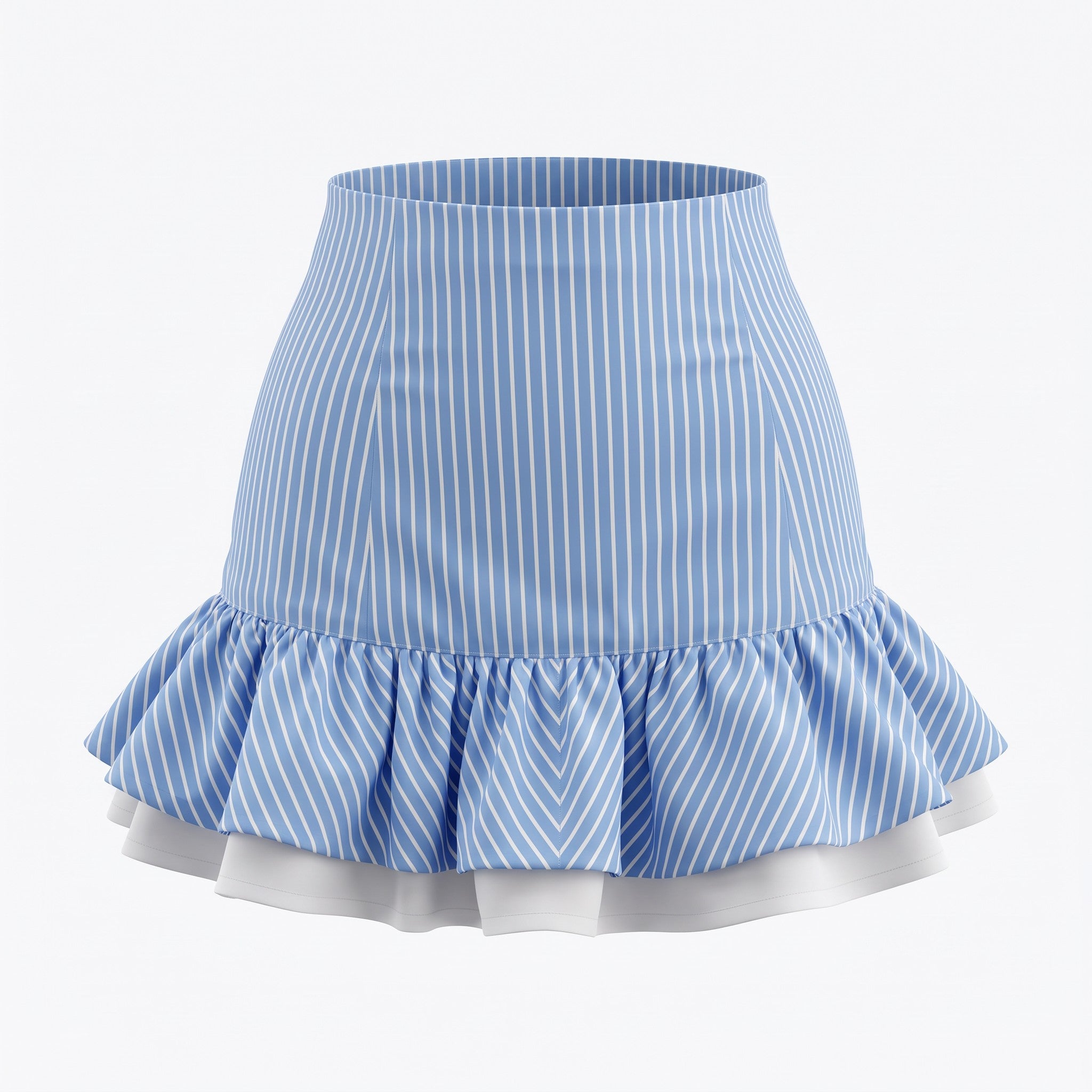 Ruffle-Hem Mini Skirt