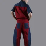 Red & Navy Panel Co-Ord Set