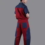 Red & Navy Panel Co-Ord Set