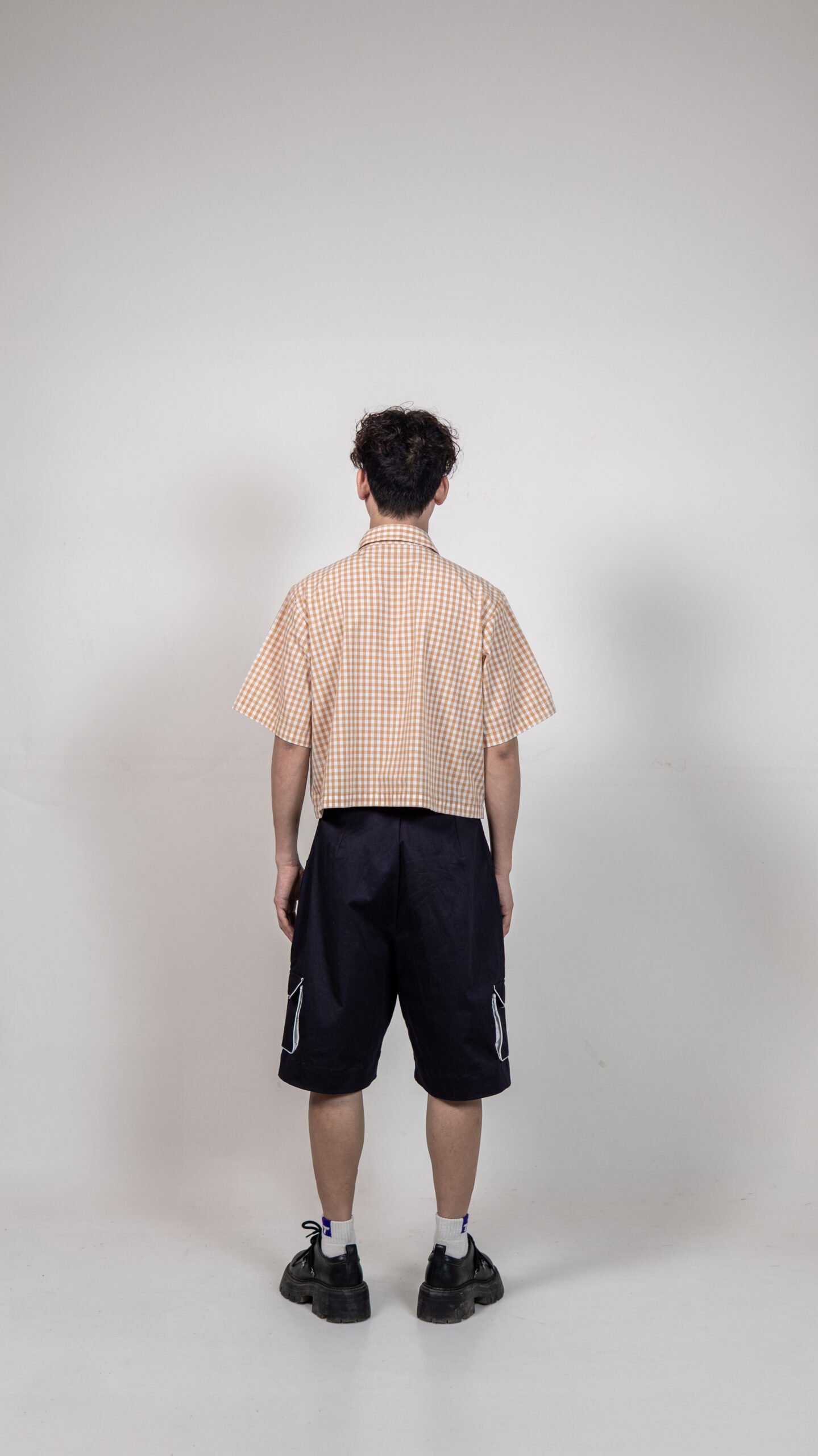 Brown Checked Buckle Shirt
